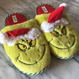 Grinch Holiday Slippers - Green and Red